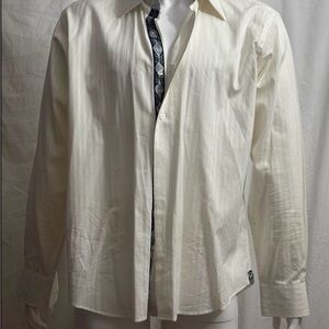 Men's Classic Cream Button Down Shirt